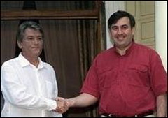 ющенко и саакашвили поделились планами на будущее